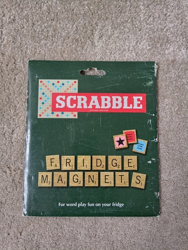 100 scrabble fridge magnets - fridge,