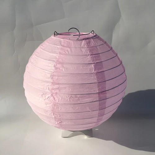 30cm white paper lampshade - white,