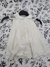 Babies Next White Christening Gown 9-12