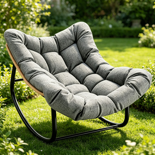 Garden rocking chair rattan - chair, –rattan