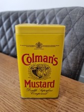 Vintage British Colmans Mustard Tin With Mustard Powder Still Inside! 1994/1995