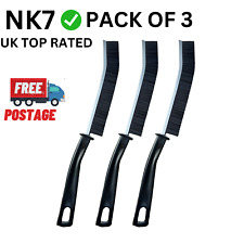 3x Crevice cleaning brush for narrow and gap spaces recess tool black from UK