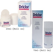 Driclor Solution Roll On 20 ml / 75 ml{Choose}