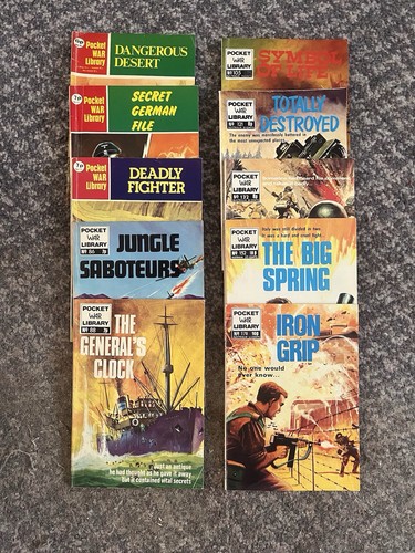 Vintage pocket war library - vintage,