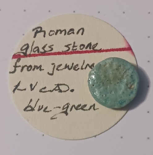 Roman glass paste ring stone - glass,