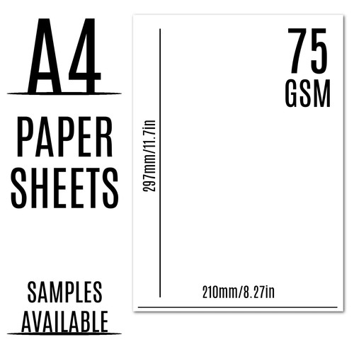 White paper printer copier - a4,