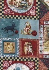 Fat Quarter Playful Cats