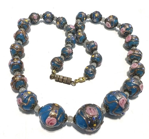 Antique venetian blue glass - antique,