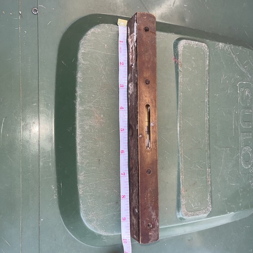 Vintage brass spirit level - ,