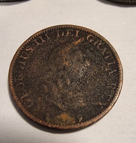 George iii half penny and - george,