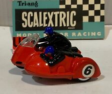 Slot Car SCX Triang Scalextric MM/B1 Motorcycle Sidecar Typhoon #6 Red Type 2