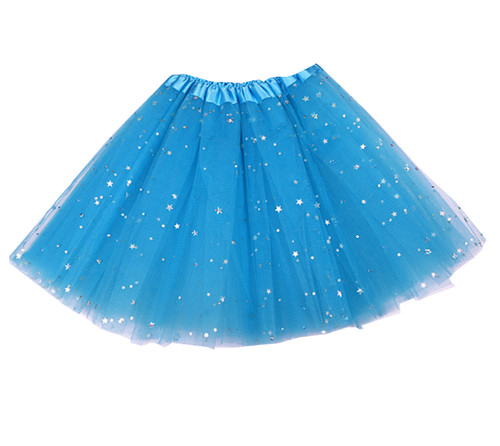 Blue sparkling tutu skirt - sparkling,
