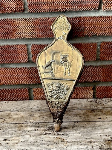 Vintage working brass wood - brass,