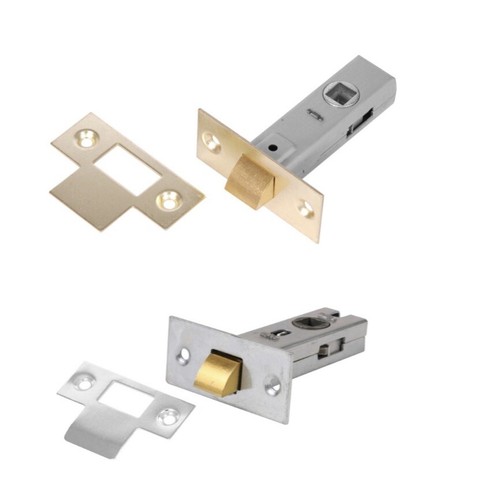 Brass silver tubular latch - brass/silver,