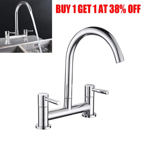 Modern dual lever chrome - lever,