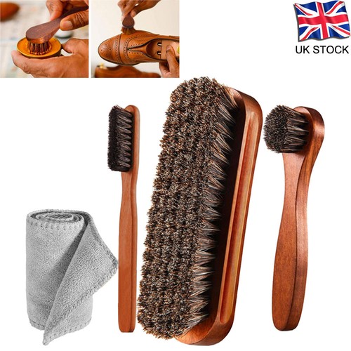 Horsehair shine shoes brush - horsehair,