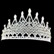 Silver Tiara Crown Adults