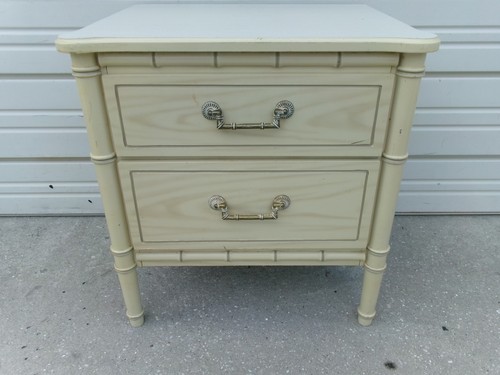 Faux bamboo nightstand fake - faux,