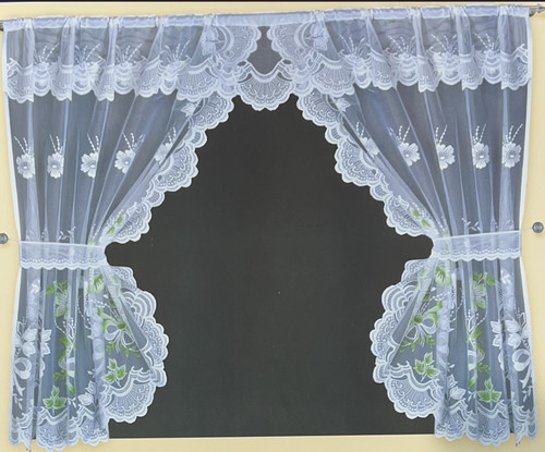 Lea kitchen curtain white - kitchen,