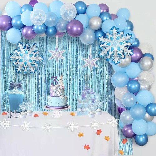 100pcs ice snowflake balloon - ice,