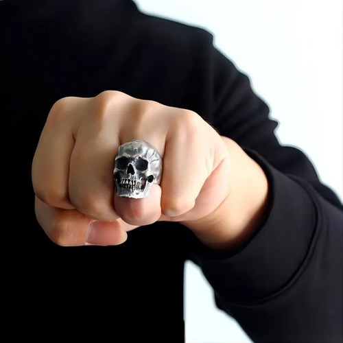 Men skull ring stainless - skull,