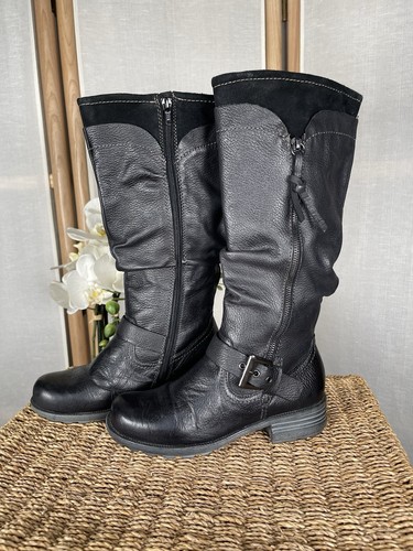Earth spirit black leather - black,