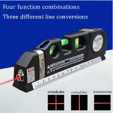 Spirit Level With Laser Level Multipurpose Levelling Wall Line Tool Measurement.
