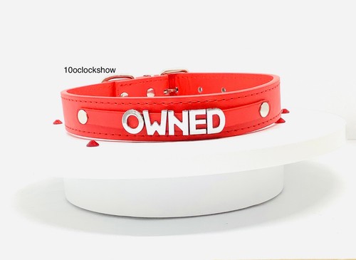 Bdsm red custom collar slave - ,