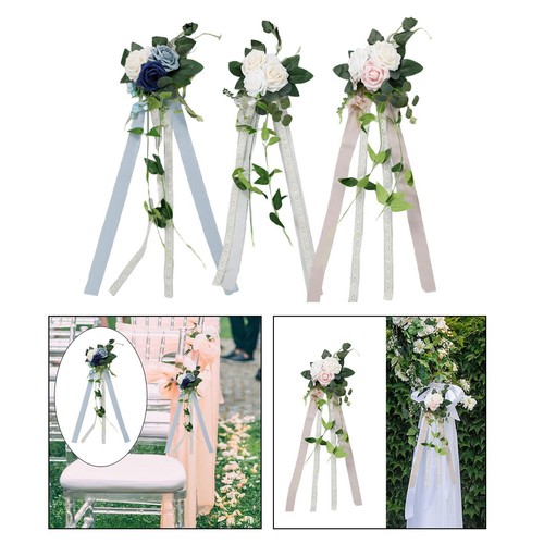 Aisle pew flower arrangement - aisle,