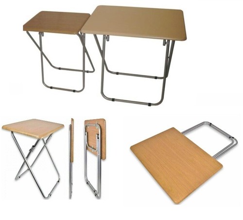 Wooden top metal legs - legs, folding