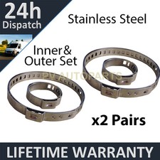 2X CV BOOT STAINLESS STEEL