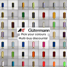 Gutermann Mara 120 Sewing Thread 1000m Polyester Spool - Choose Colour
