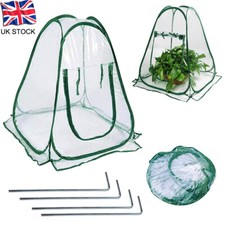 Pop-Up Cloche Plant Pot Cover Portable Clear Mini Garden Greenhouse Grow House
