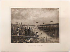 Chasse Au Marais, Hunting scene Edizioni Gutenberg reproduction print