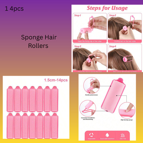 Sponge hair rollers foam - foam,