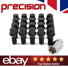 16 Black Wheel Bolts and 4