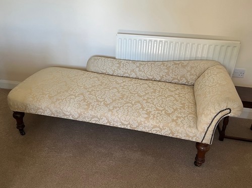Antique chaise longue cream - chaise,