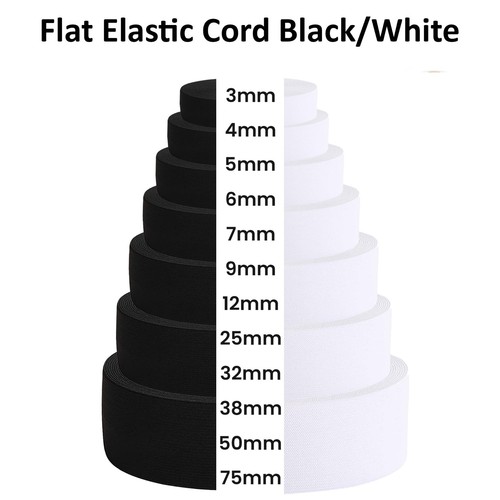 3mm 75mm black white - 3mm-75mm, flat