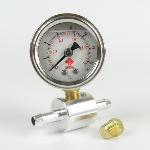 Webcon fuel pressure gauge - webcon,