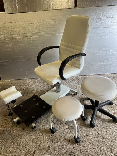 Pedicure chair and two - and,