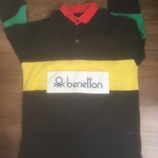 Benetton Rugby Shirt Large 