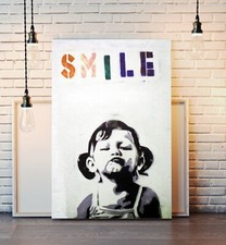 BANKSY CANVAS STREET WALL ART