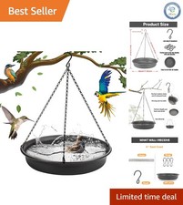 All-Weather Hanging Bird Bath