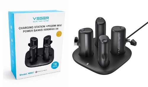 Veger power bank set - 4-in-1,