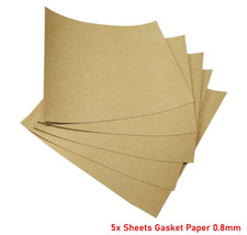 5x Gasket Paper Sheets 0.8mm