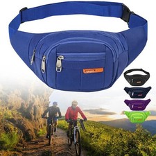 Large Waterproof Waist Bum Bags Fanny Pack Belt Pouch Wallet Travel Bag Unisex