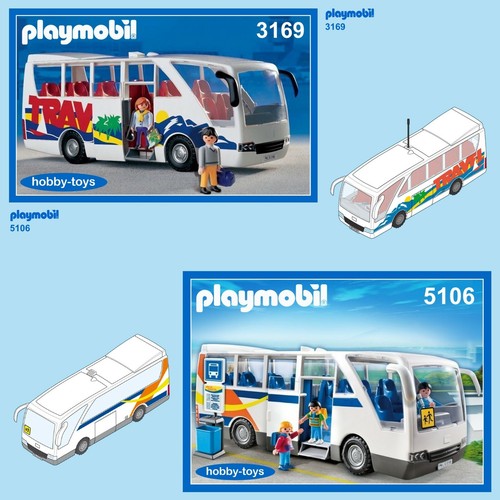 Playmobil 3169 4419 5106 - bus, /