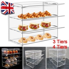 Acrylic Bakery Pastry Display Case Stand Cabinet Cakes Donuts Cupcakes Pastries