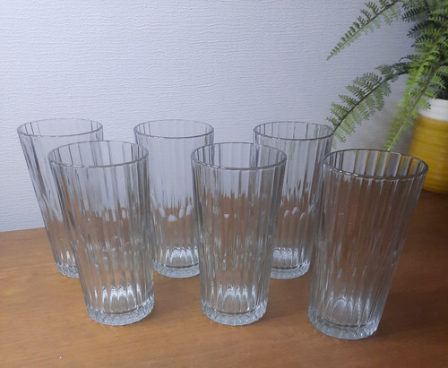 Duralex ribbed glass - 6, x