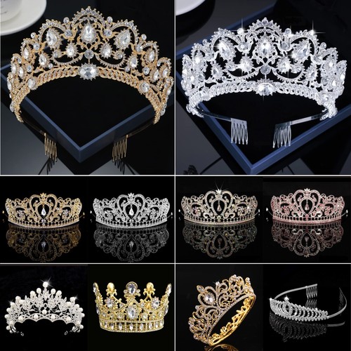 Crystal rhinestone queen crown - queen,